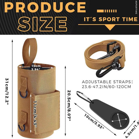 Magnetic Gym Water Bottle Bag Non Slip Magnetic Gym Sling Bag Portable Magnetic Water Bottle Carrier Holder for Gym Accessories