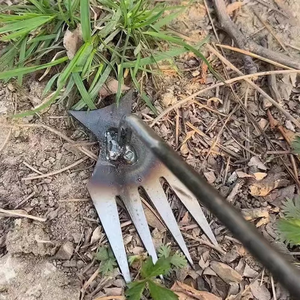 Rootmaster™ 4-In-1 Weeding Tool – Conquer Weeds with Steel Power & Precision!
