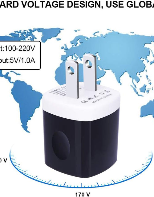 Load image into Gallery viewer, Wall Adapter, USB Wall Charger 6 Pack,  1A 5V Single Port USB Plugs Power Adapter Compatible Iphone 12 11 Xs XR X 8 7 6S 6, Samsung Galaxy A21 S10E S9 S8 Note 20 9 8 S7 Edge, G6, Google Pixel 4A
