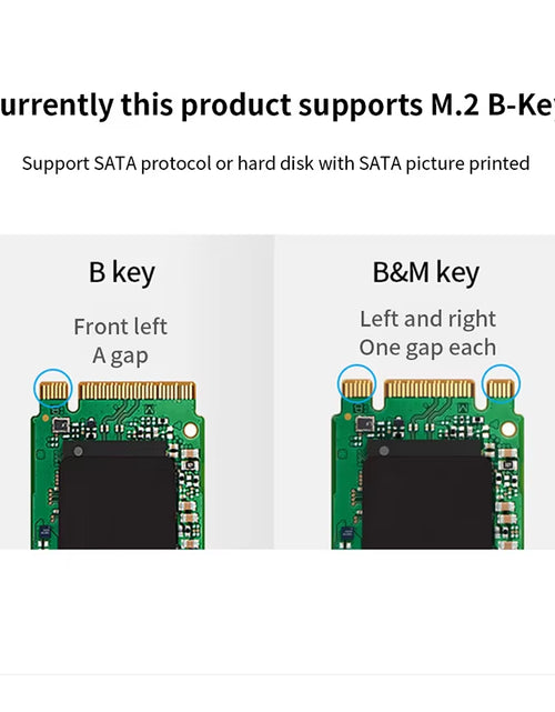 Load image into Gallery viewer, M.2 NGFF SSD to SATA 3 3.0 Adapter Card Converter B B&amp;M Key Protocol Solid State Disk Drive 2230 2280 2242
