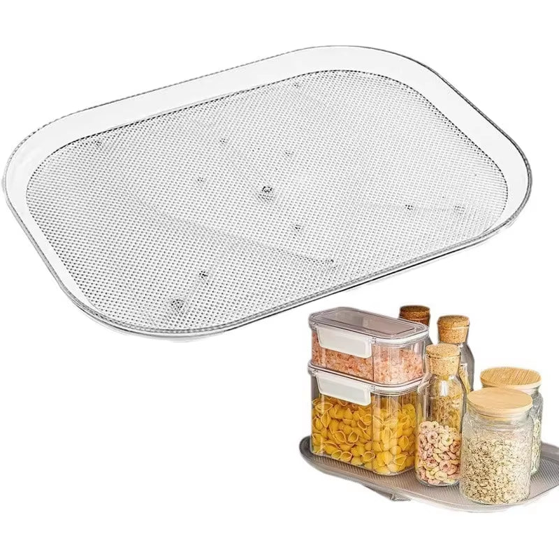 Spinrack Kitchen Organizer – Rotating Dish & Beverage Rack for Countertop & Refrigerator Storage