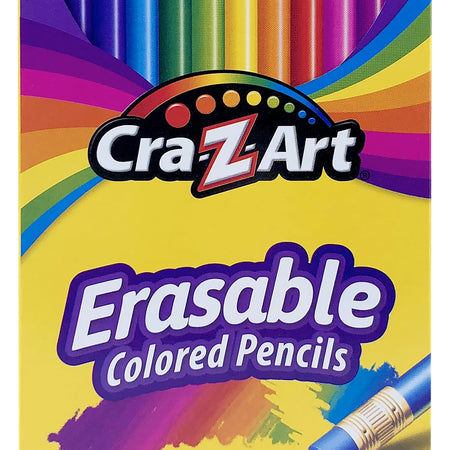 Erasable Colored Pencils, 24 Pack, Beginner Child Ages 3 and Up, Back to School Supplies