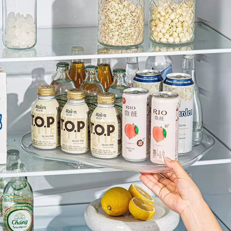 Spinrack Kitchen Organizer – Rotating Dish & Beverage Rack for Countertop & Refrigerator Storage